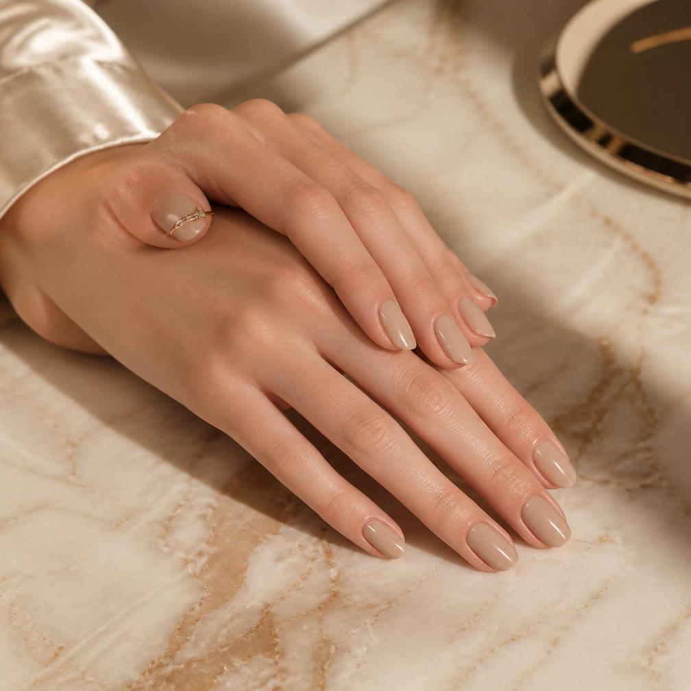 Manicure met natuurlijke gellak